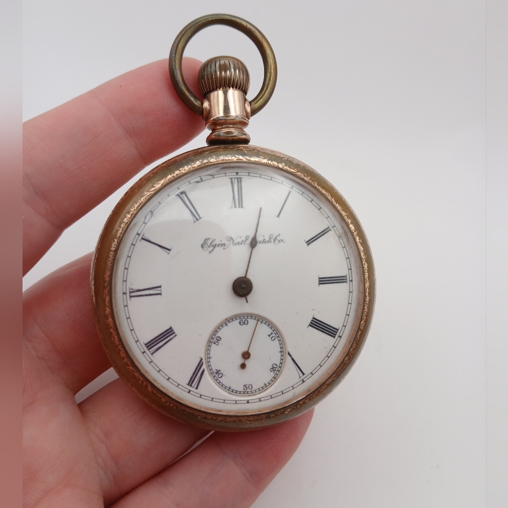 Vintage Elgin Natl. Watch Co Pocket Watch 655190 Trade Mark *Not Working*